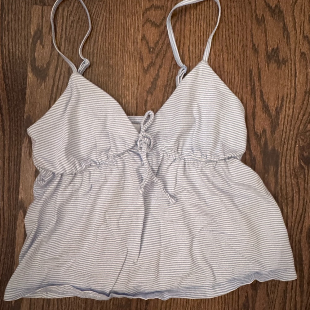 Aritzia Striped Spaghetti Strap Top